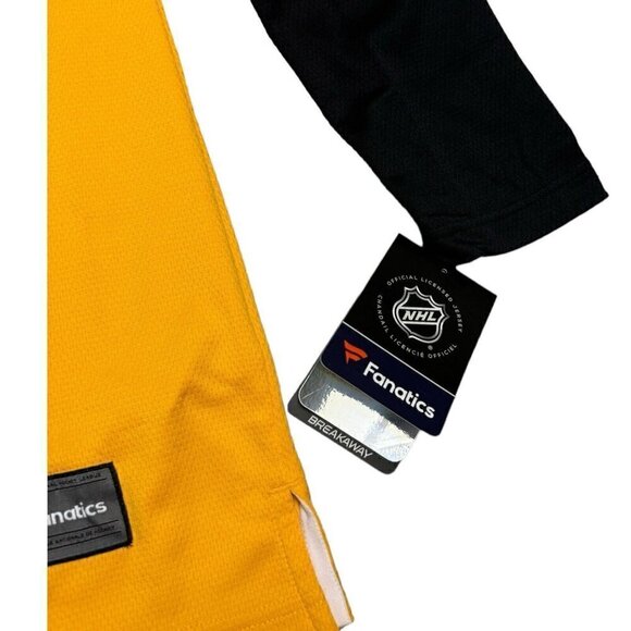 Womens Pittsburgh Penguins Fanatics NHL Breakaway Alternate Hockey Jersey Yellow - Picture 4 of 5